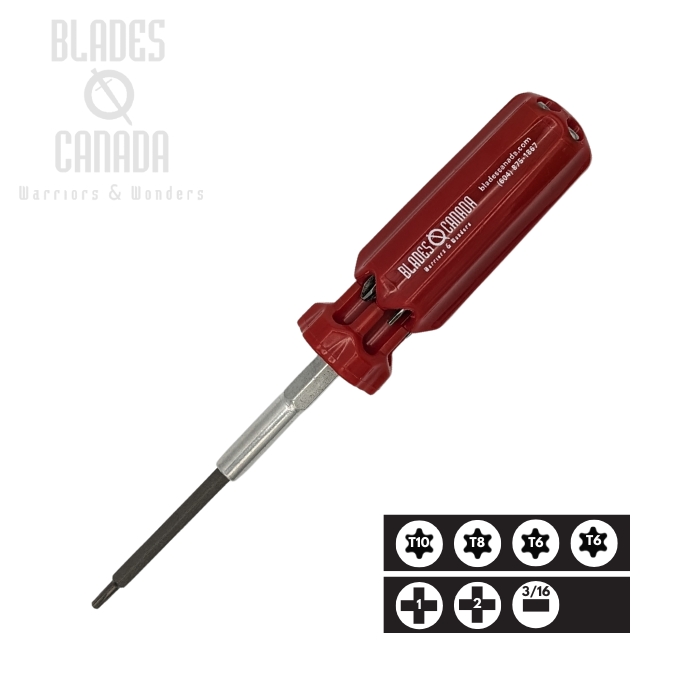 Picquic Multique Compact Multi Screwdriver, Blades Canada Edition